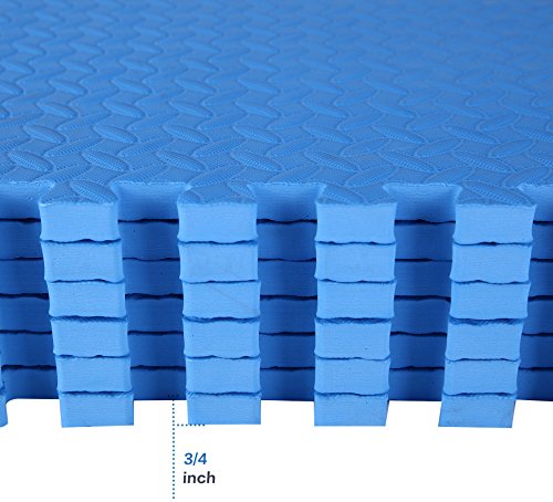Puzzle Exercise Mat with EVA Foam Interlocking Tiles for MMA, Gymnastics and Home Gym H787