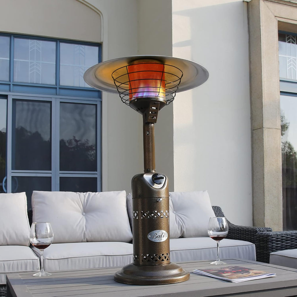 Patio Heater Gas Portable Tabletop Propane Outdoor Heater with Adjustable Thermostat B756