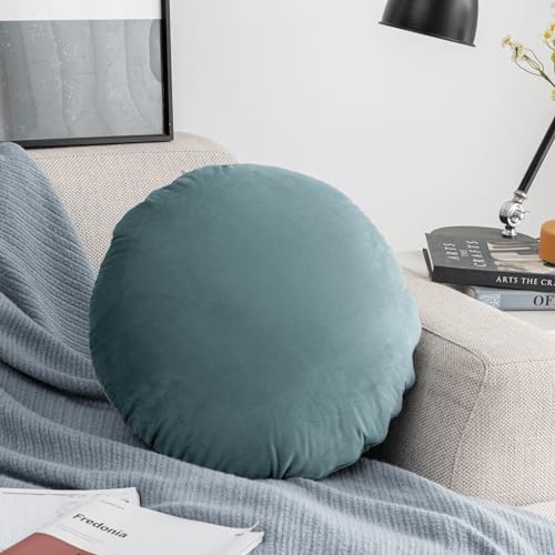 Round Throw Pillow, 18" Super Soft Decorative Floor Pillow for Couch Bed Sofa S53251