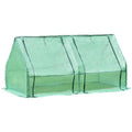 Aoodor 6 ft. x 3 ft. x 3ft. Mini Greenhouse with 2 Zipper Doors, Water Resistant UV Protected for Flowers, vegetables and herbs with 2 Covers