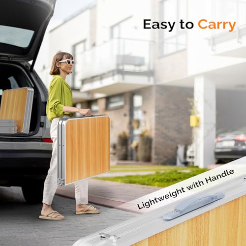 3ft Aluminum Folding Camping Table with Carrying Handle O3096
