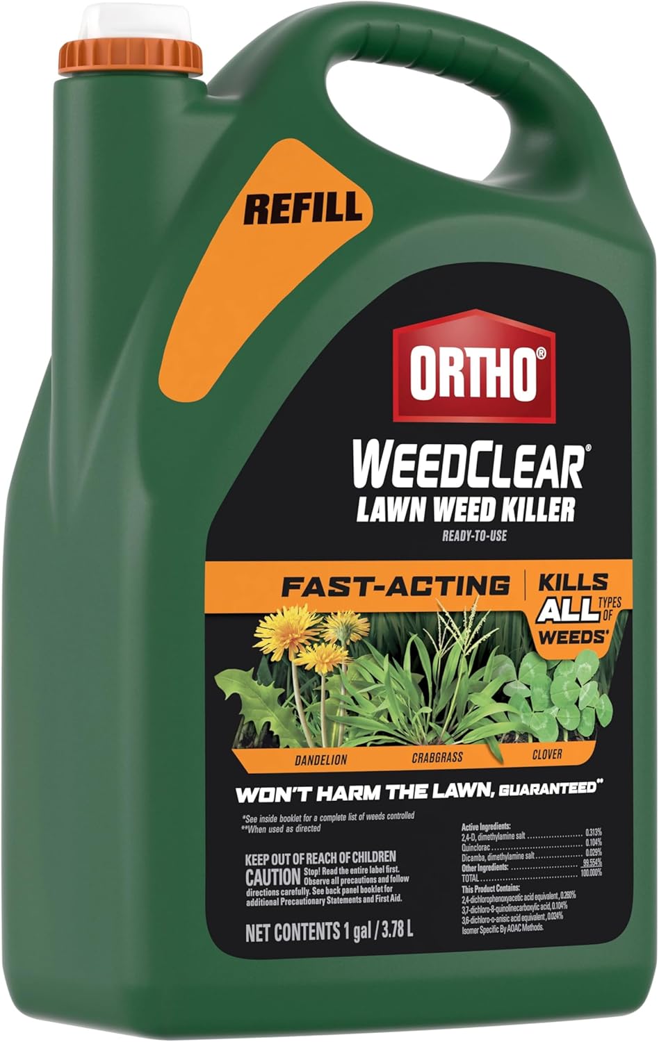 Weed Killer for Lawns Ready-to-Use, Kills Crabgrass, Dandelion and Clover, 1 gal. O99032