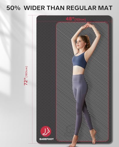 Extra Large Yoga Mat Non-Slip for Home Workouts B4152