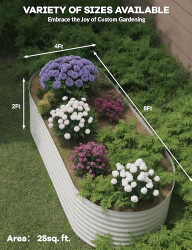 Galvanized Raised Garden Bed for Vegetables, Fruits and Flowers V33720