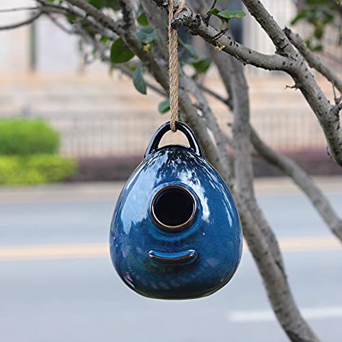 Ceramic Hanging Birdhouse for Outdoor Wild Birds I288358