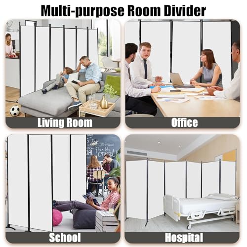 Room Divider, 6-Panel Folding Privacy Screen, Freestanding Partition G607