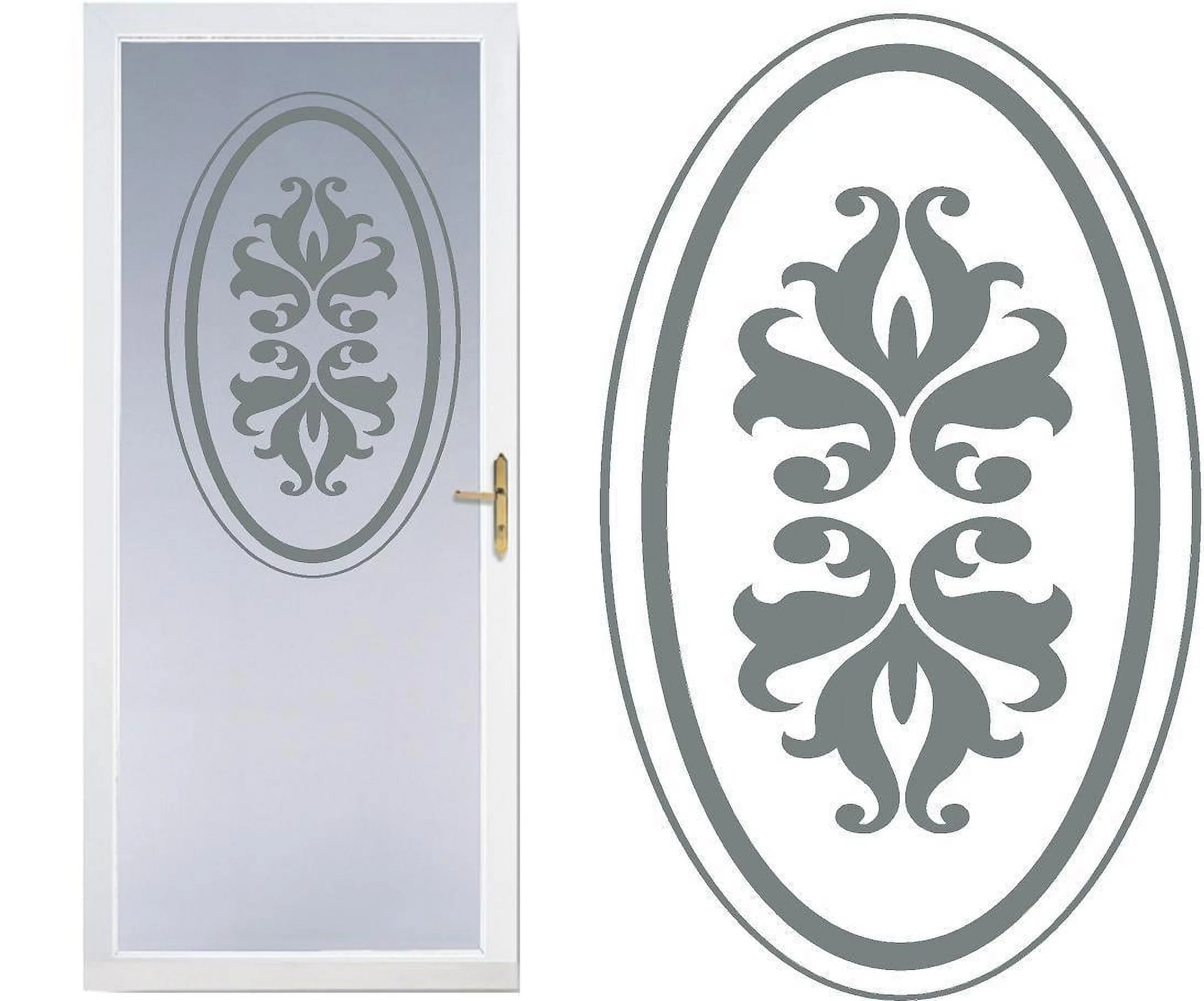 Front Modern Design DIY Etched Glass Vinyl Privacy Film