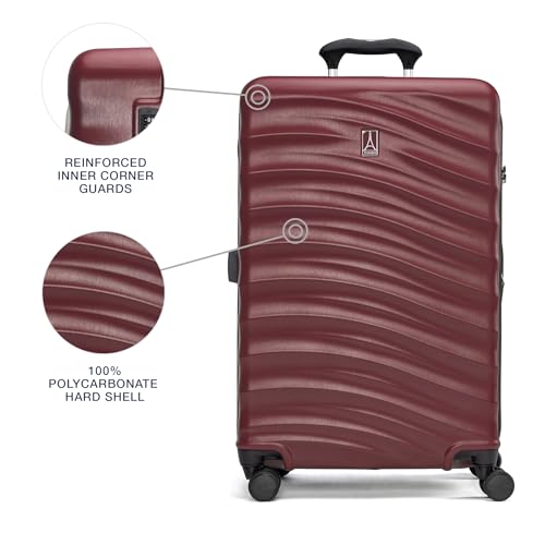 Hardside Expandable Carry-On Luggage with 8 Spinner Wheels and TSA Lock Q7052