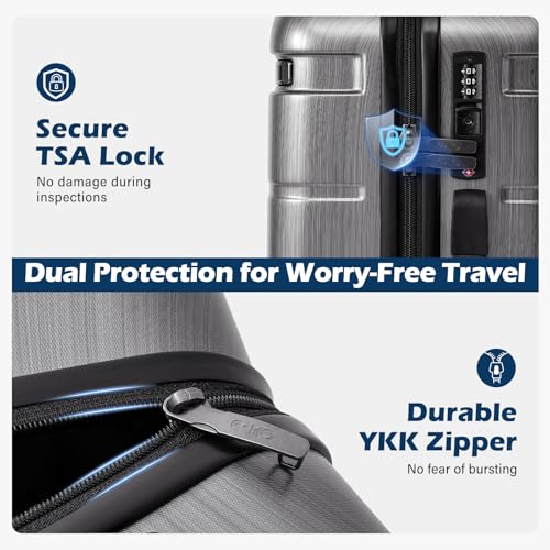PC+ABS Spinner Suitcase with TSA Lock, 20/24/28 Inch Carry-On E252731