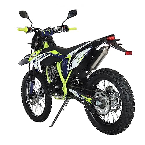 250cc Dirt Bike with 5-Speed Manual Transmission, Electric Start, 21"/18" Wheels X6079