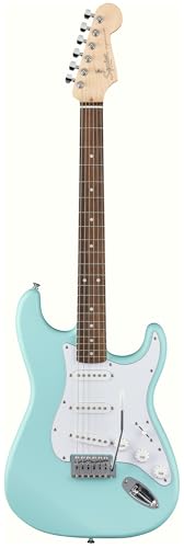 Stratocaster Electric Guitar Bundle with Amplifier, Gig Bag, Strap, Cable, Picks, and DVD F102
