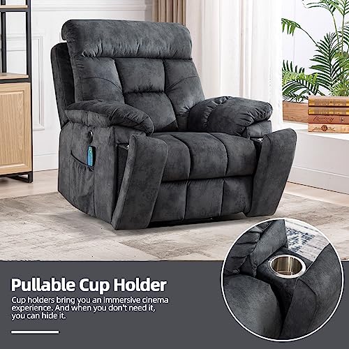 Large Power Lift Recliner Chair with Massage and Heat for Elderly Big and Tall People W6159