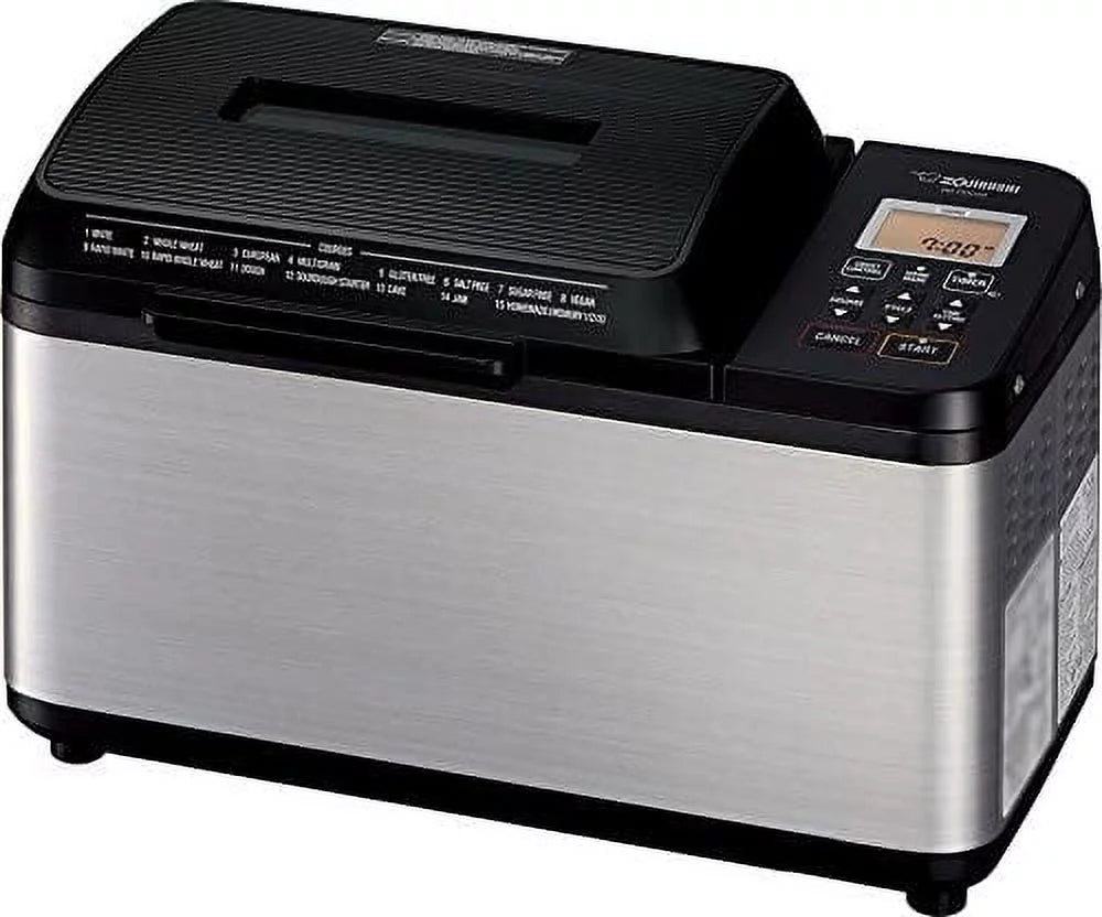 Zojirushi BB-PDC20BA Home Bakery Virtuoso Plus Breadmaker  2 lb. loaf of bread  Stainless Steel/Black