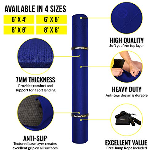 Large Exercise Mat for Home Workout 6 x 4 ft A926160
