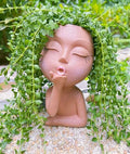 Face Planter Pot Face Flower Pots Head Planter Pot for Plants Succulent Planter Head Planter Cute Resin Cactus Planter Pot Funny Cute Nose Face Planters Indoor and Outdoor