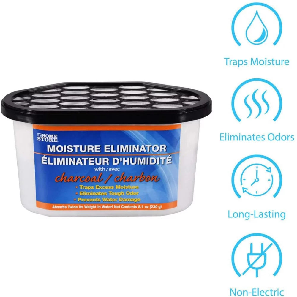 Charcoal Moisture Absorber Pellets, 3 Tubs W962
