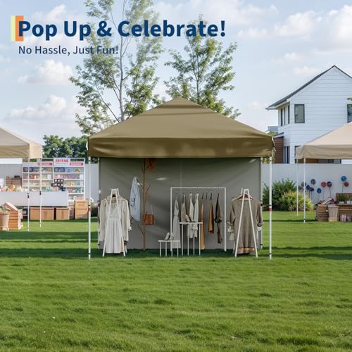 Pop Up Canopy Tent with Roller Bag, Adjustable Height U660