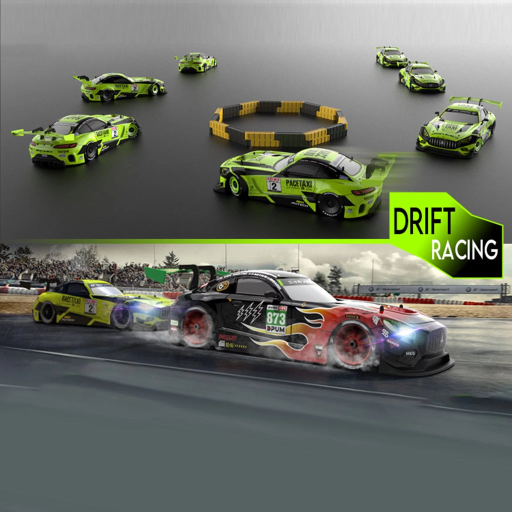 RC Drift Car 1/16 4WD High Speed Racing Car with LED Light R395