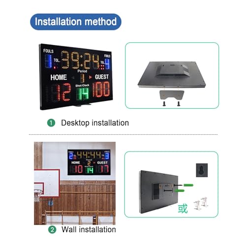 LED Scoreboard with Remote for Tennis, Badminton, Volleyball A686941