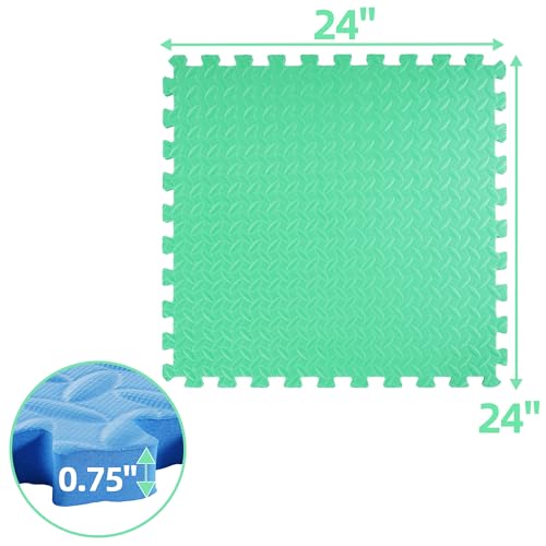 Puzzle Exercise Mat with EVA Foam Interlocking Tiles for MMA, Gymnastics and Home Gym H787