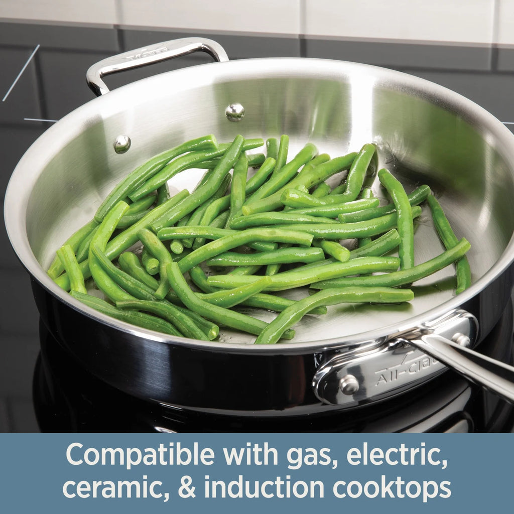 Stainless Steel Tri-Ply Sauce Pan with Lid, 3-Quart N494373