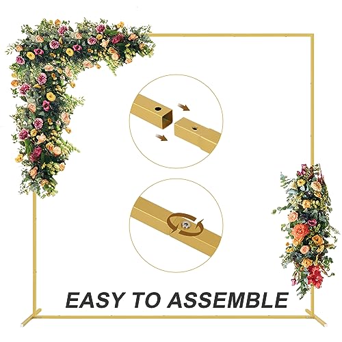 Gold Metal Square Backdrop Stand for Wedding Party Photo Background K745