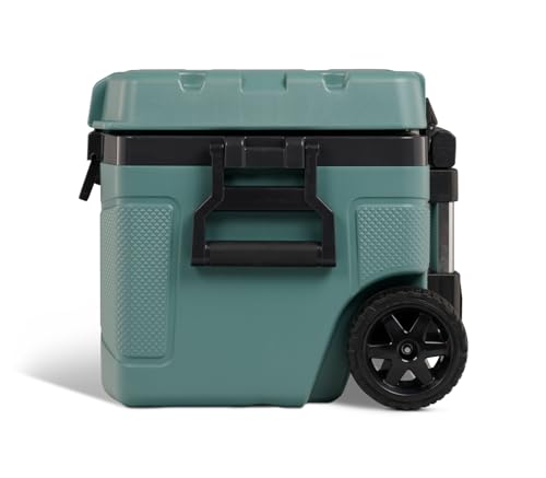 52Qt Wheeled Cooler, Insulated Hard Shell Ice Chest C327