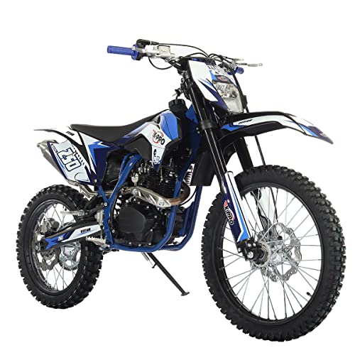250cc Dirt Bike, 5-Speed Manual, Electric/Kick Start, 21"/18" Wheels N36768