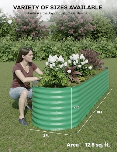 Galvanized Raised Garden Bed for Vegetables, Fruits and Flowers V33720