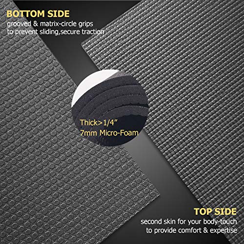 Large Yoga Mat 6x4 ft Extra Thick Non-Slip for Home Workout Pilates S1451