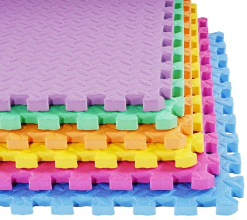 Puzzle Exercise Mat with EVA Foam Interlocking Tiles for MMA, Gymnastics and Home Gym H787