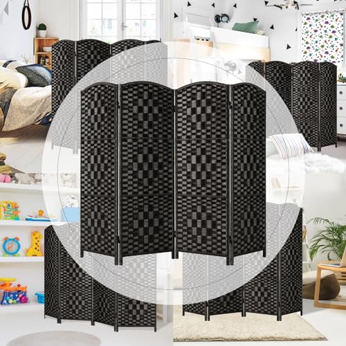 3 Panel Folding Room Divider, Dark Mocha Privacy Screen K453