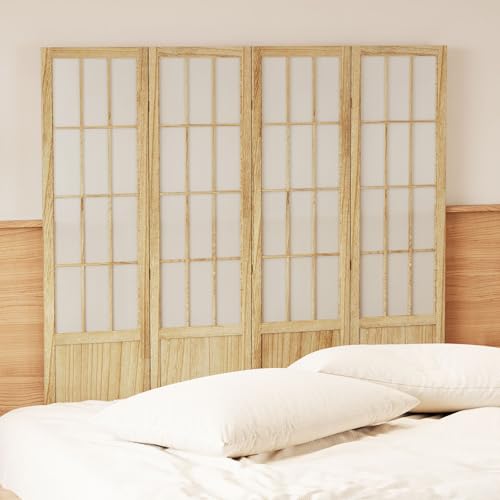 Japanese Shoji Style Folding Room Divider, 4 Panels, Black G5567