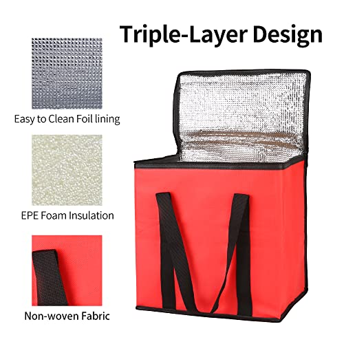 Insulated Food Delivery Bag Hot Cold Meal Carrier F1699