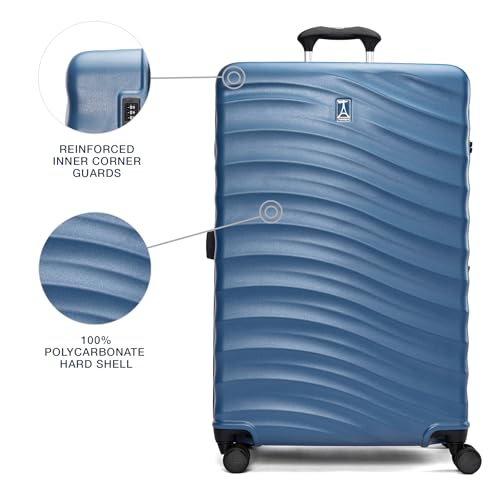 Hardside Expandable Carry-On Luggage with 8 Spinner Wheels and TSA Lock Q7052