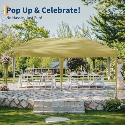 Pop Up Canopy Tent with Roller Bag, Adjustable Height U660