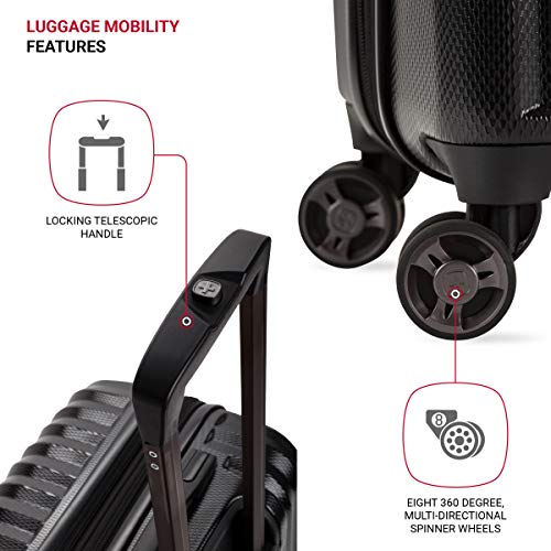 Expandable Hardside Luggage with Spinner Wheels and TSA Lock, Carry-On 19-Inch X51908