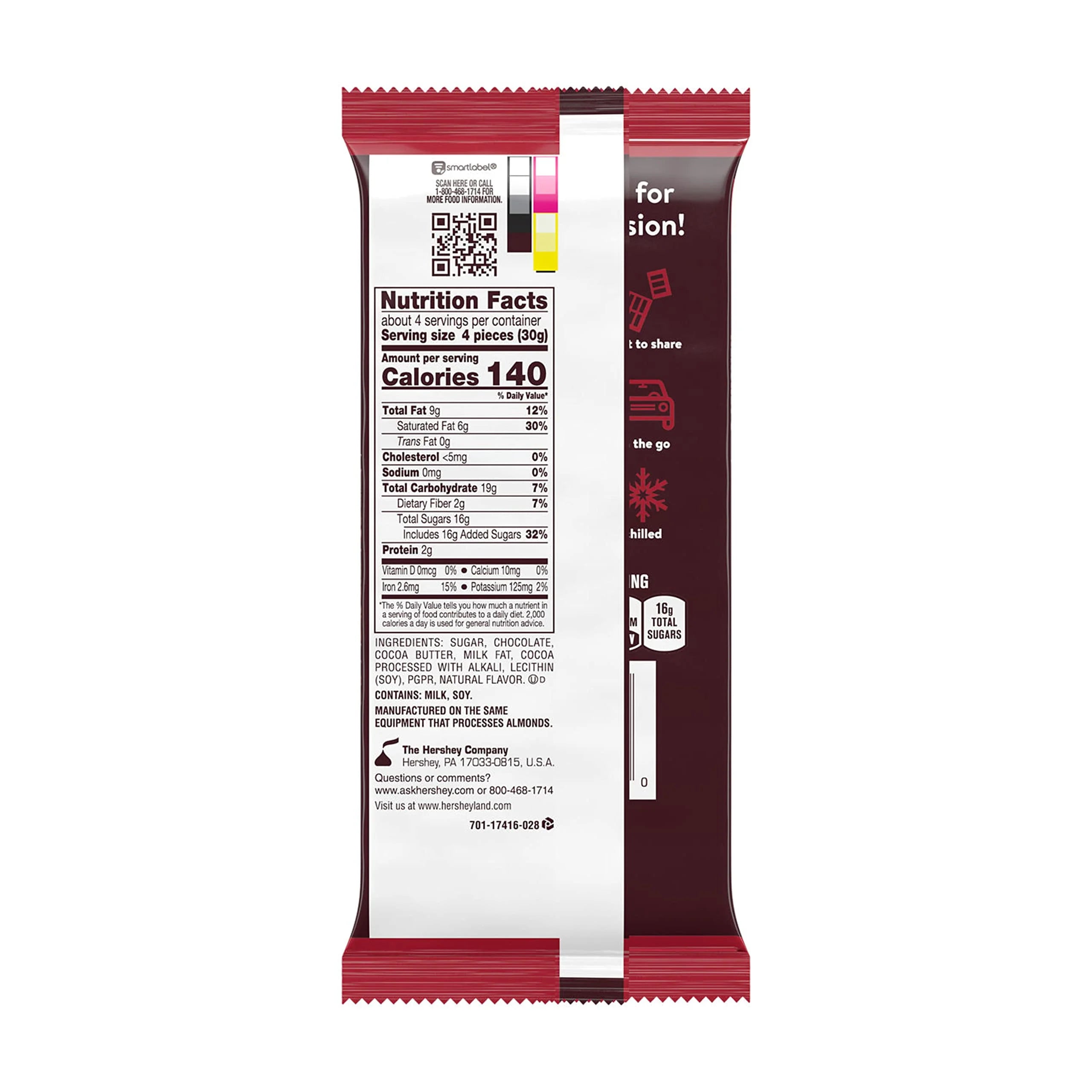 Dark Chocolate Candy Bulk Pack, 4.25 oz (12 Count) G118