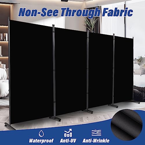 Room Divider 6ft 3 Panel Portable Fabric Partition Screen D7135