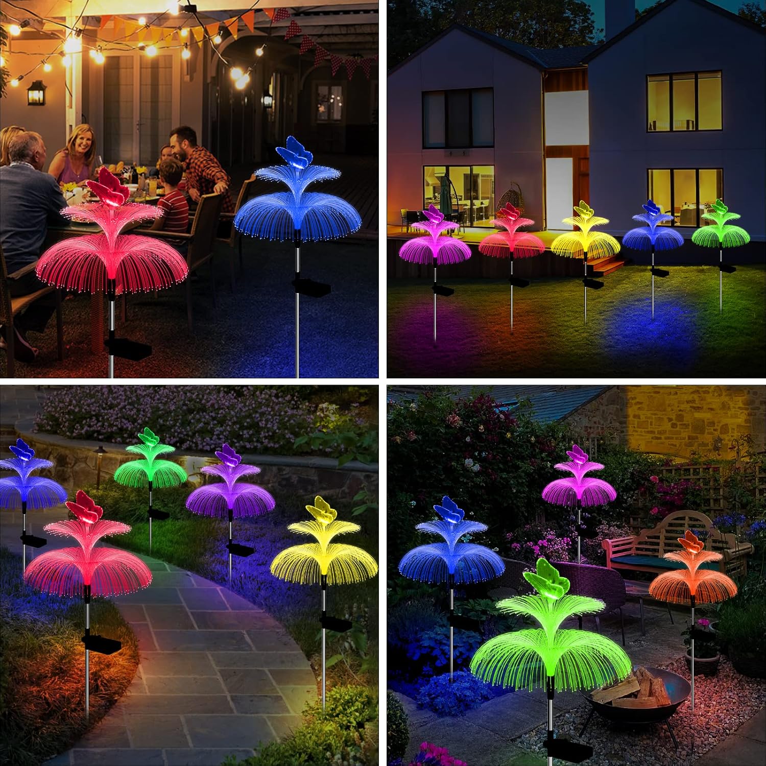 Solar Garden Lights Waterproof Outdoor Decorative, 3 Pack U571