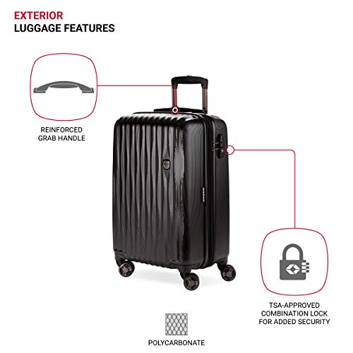Expandable Hardside Luggage with Spinner Wheels and TSA Lock, Carry-On 19-Inch X51908