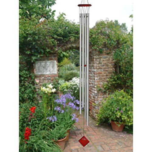 Silver Wind Chimes for Outdoor Patio Garden Decor C47557