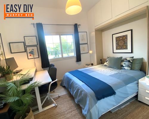 Queen Size DIY Murphy Bed Hardware Kit - Vertical Wall Bed with Pull Down Mechanism C9139