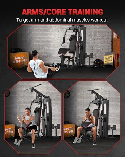 Full Body Home Gym Machine with 150LBS Weight Stack V448592
