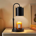 Candle Warmer Lamp with Timer & Dimmer, Height Adjustable Electric Candle Warmer for Jar Candles, Gifts for Mom, Bedroom Home Decor, Candle Wax Warmer with 2 Bulbs White Gold