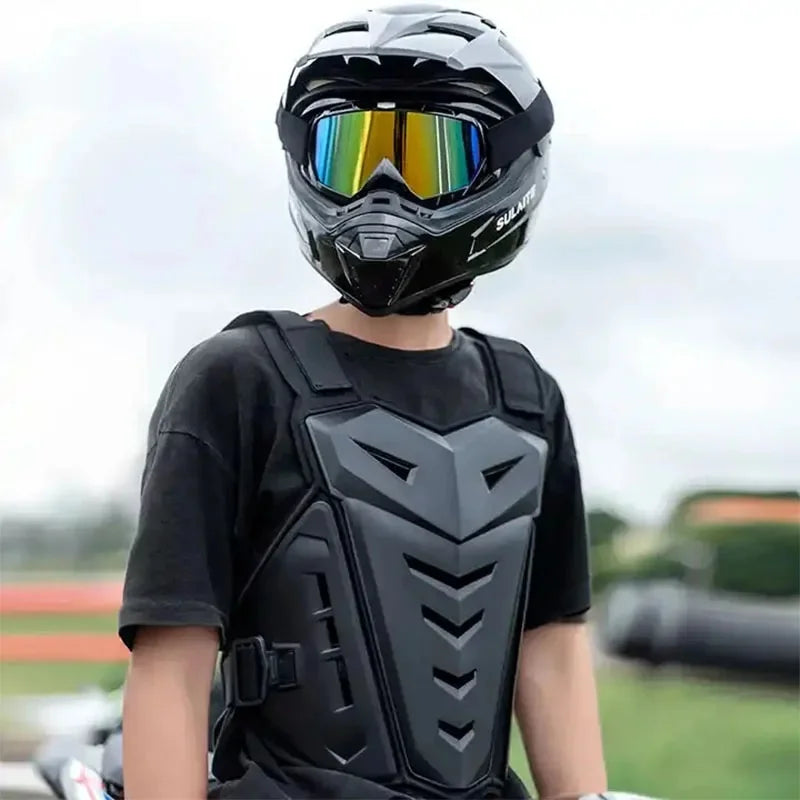 Motocross Body Armor Jacket with Back and Chest Protector I773413