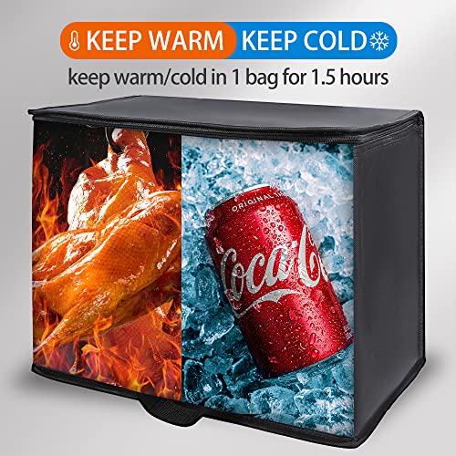 Insulated Food Delivery Bag Hot Cold Meal Carrier F1699