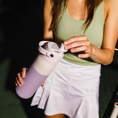Insulated Stainless Steel Water Bottle with Silicone Handle, 34oz Z278258