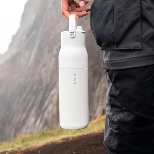 Insulated Stainless Steel Water Bottle with Silicone Handle, 34oz Z278258