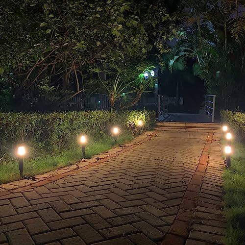 Outdoor LED Landscape Lights, 12-Pack Low Voltage Pathway Lights, Waterproof Garden Lights M8009